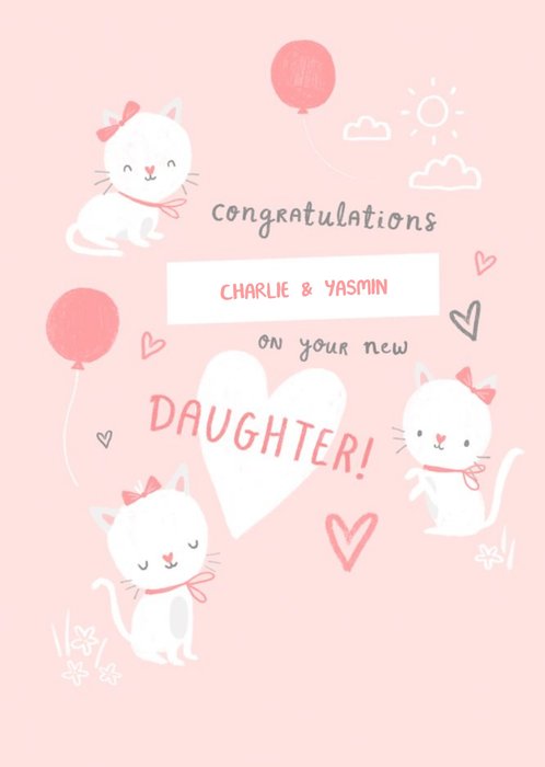 Millicent Venton Illustrated New Baby  Card