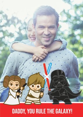 Star Wars Cartoon Characters Photo Upload Card