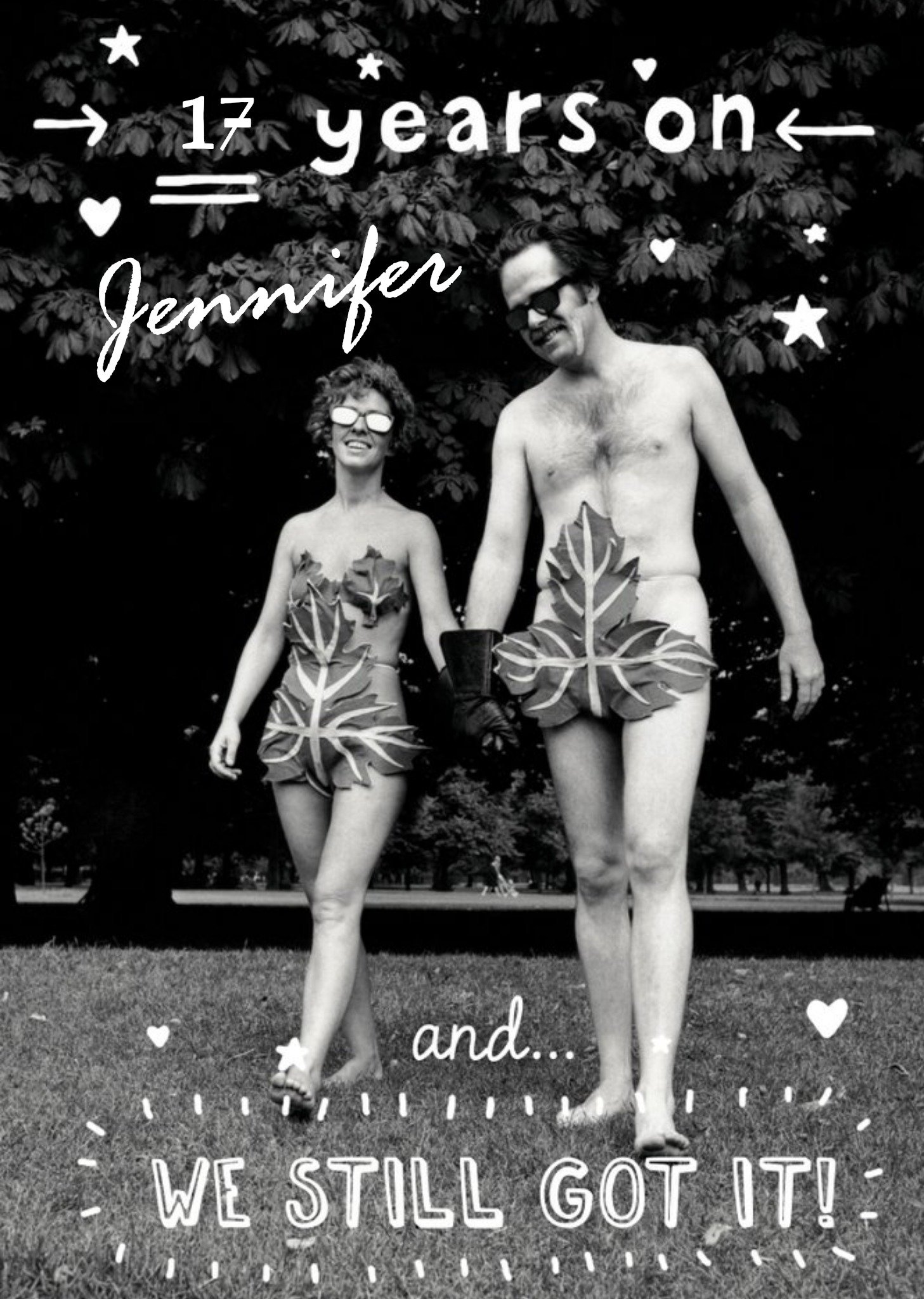 Moonpig Cheeky We Still Got It Personalised Anniversary Card, Large