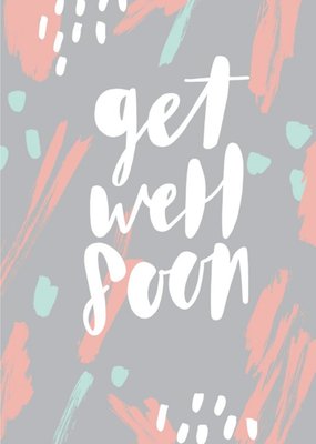 Abstract Get Well Soon Card