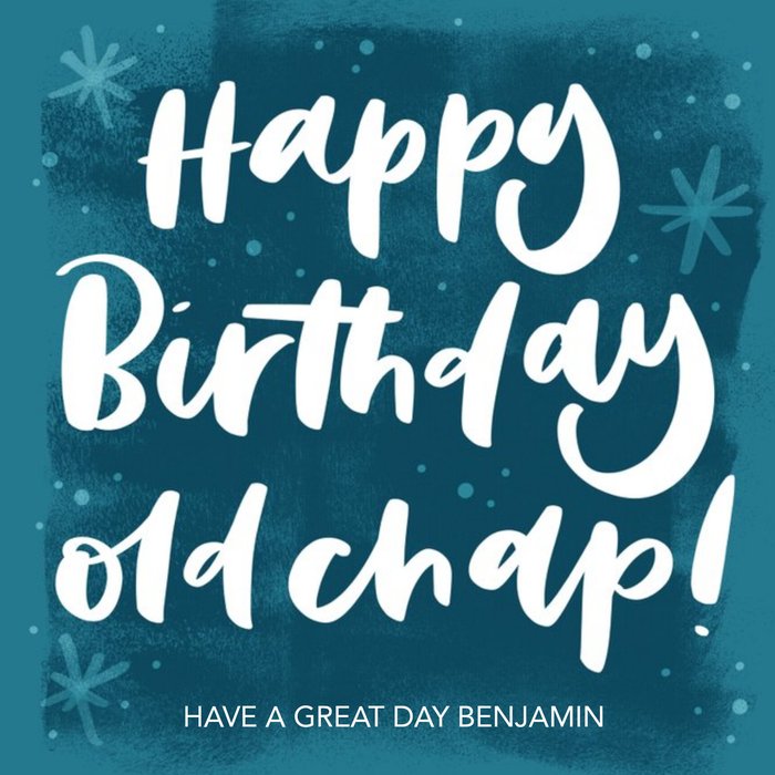 Old Chap Birthday Card