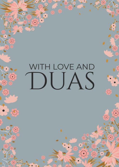 With Love and Duas Sympathy Card