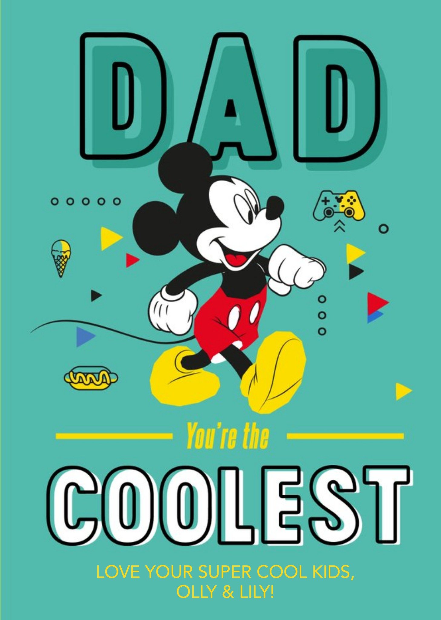 Disney Mickey Mouse Coolest Dad Card Ecard