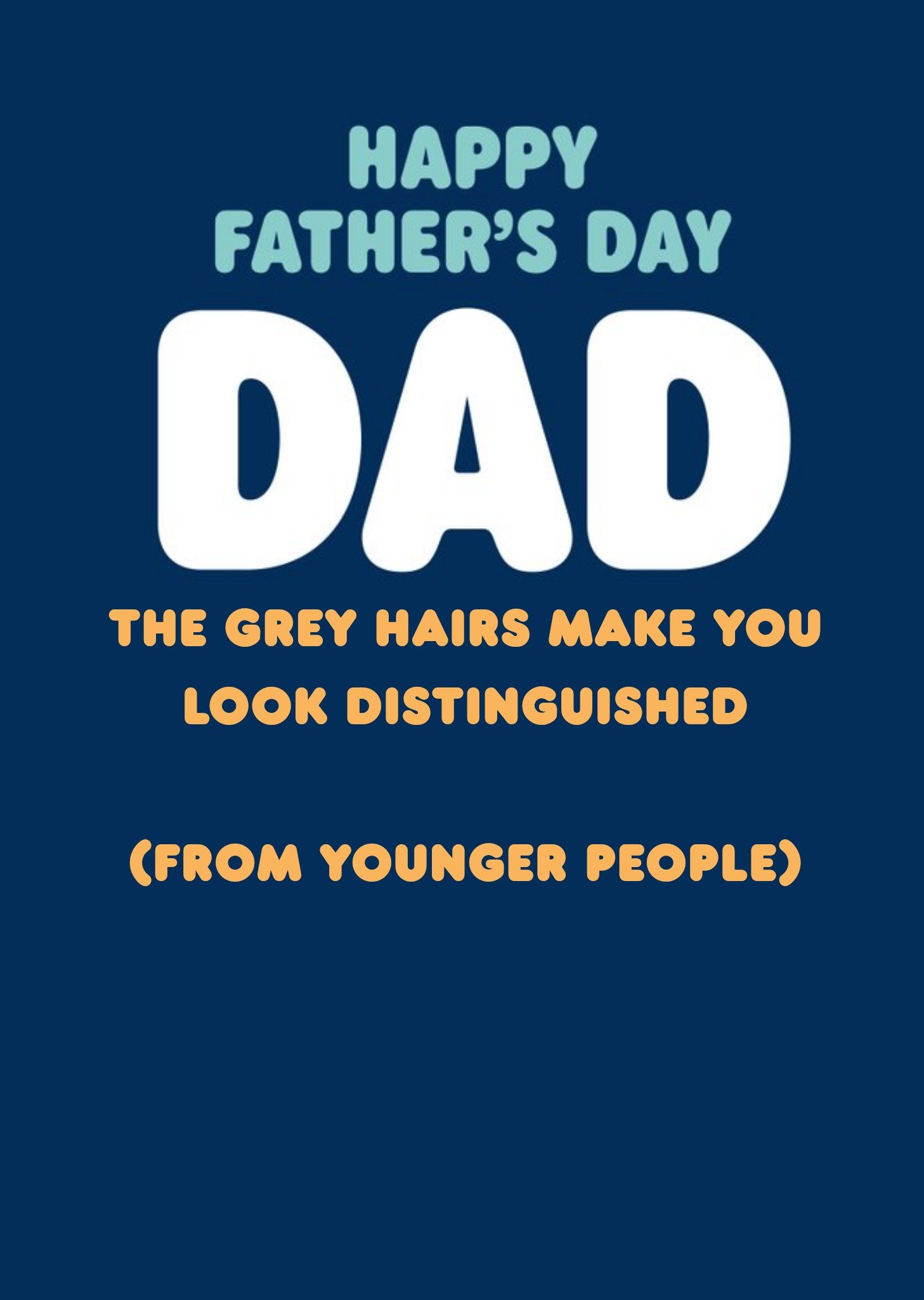 Moonpig Grey Hairs Funny Father's Day Card Ecard