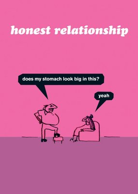 Cheeky Honest Relationship Card