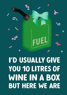 Fuel Canister Funny Birthday Card