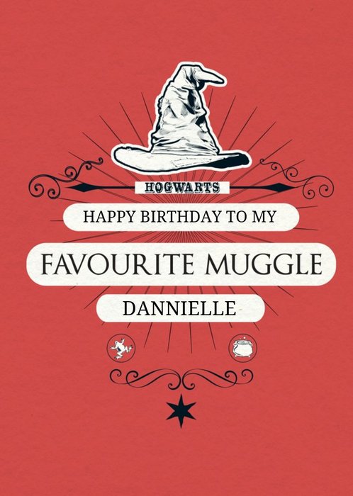 Harry Potter birthday card - favourite muggle | Moonpig