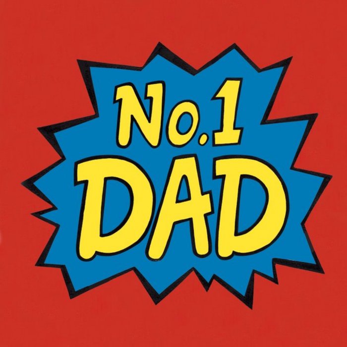 Father's Day Card - Number 1 Dad