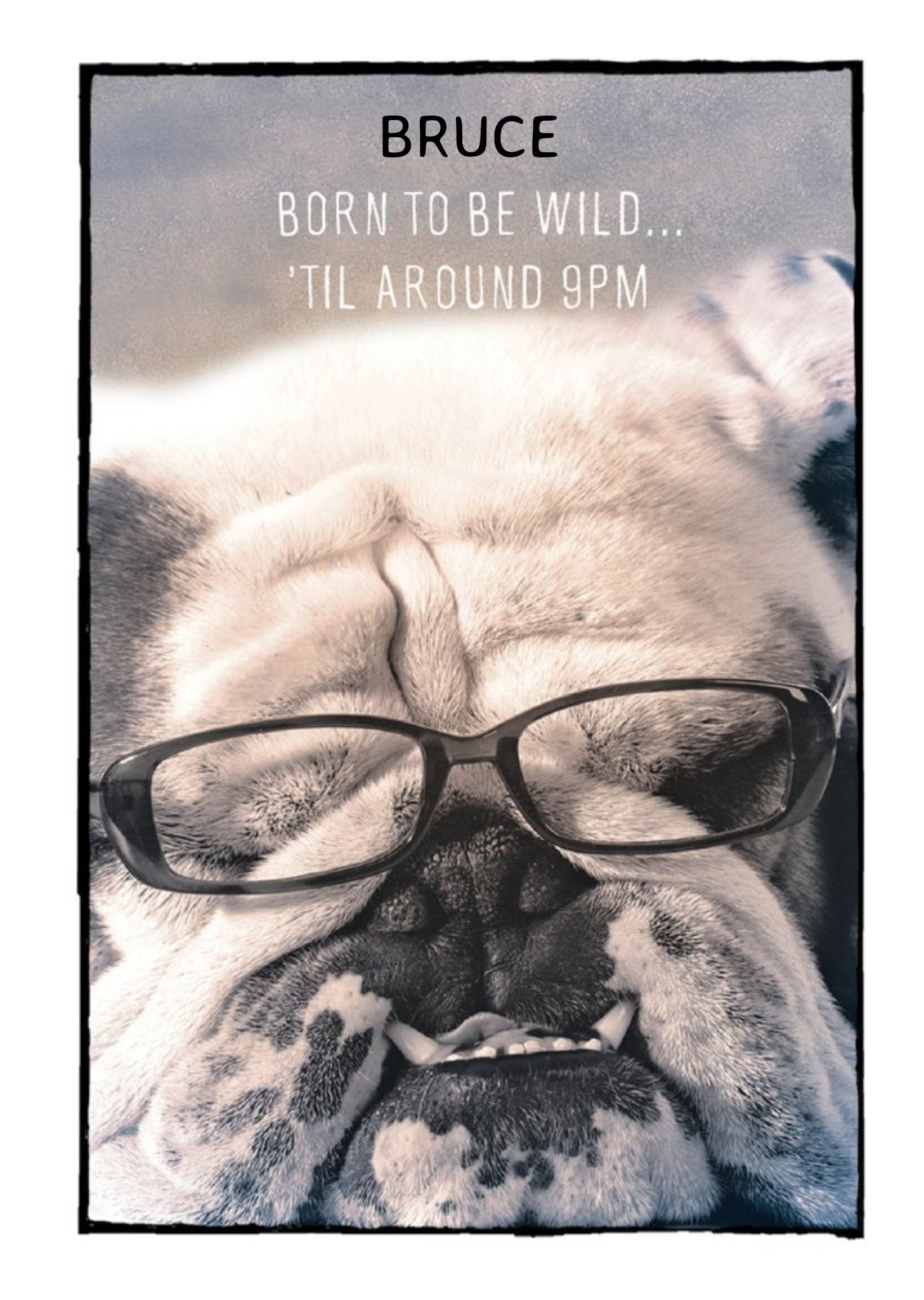 Moonpig Pigment Born To Be Wild Funny Birthday Card, Large