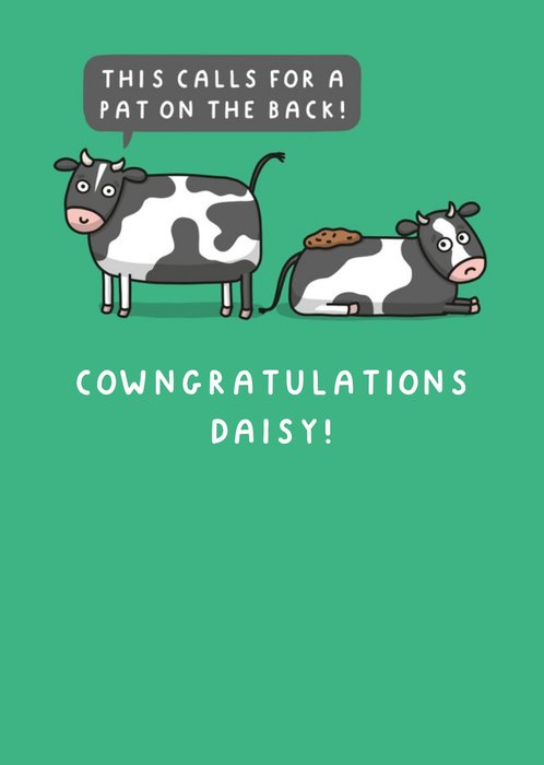 Cowgratulations Funny Pun Card