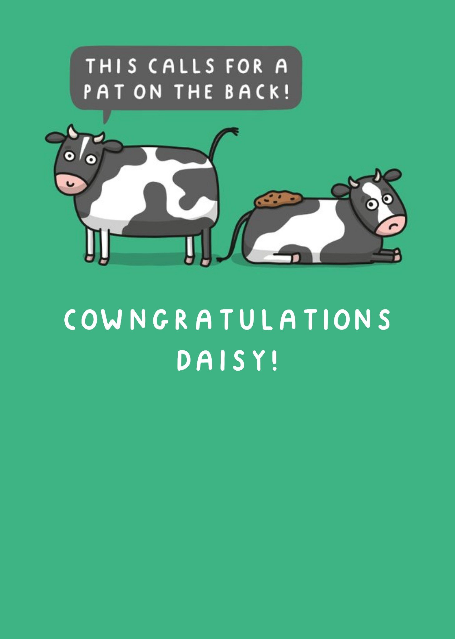 Cowgratulations Funny Pun Card Ecard