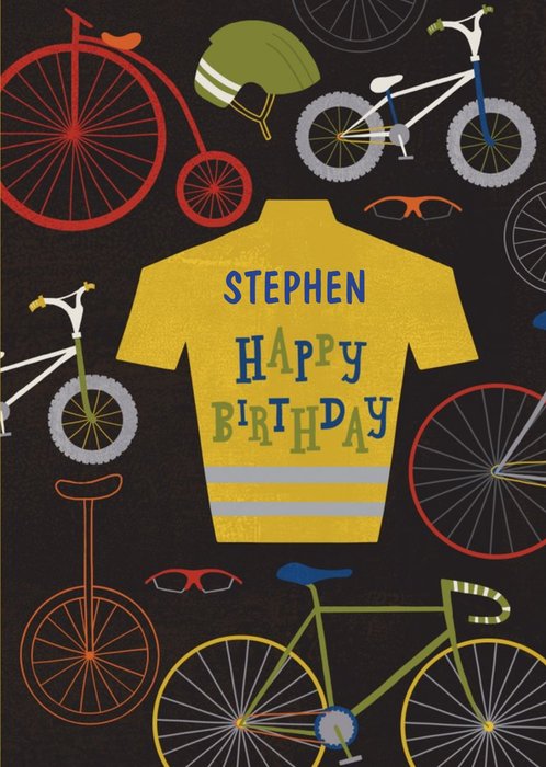 Bike Enthusiast Personalised Happy Birthday Card