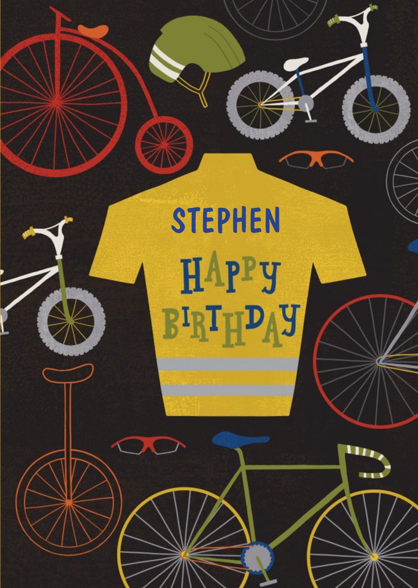 Bike Enthusiast Personalised Happy Birthday Card Ecard