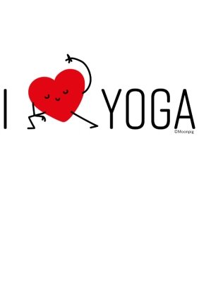 Typographic I Heart Yoga T-Shirt