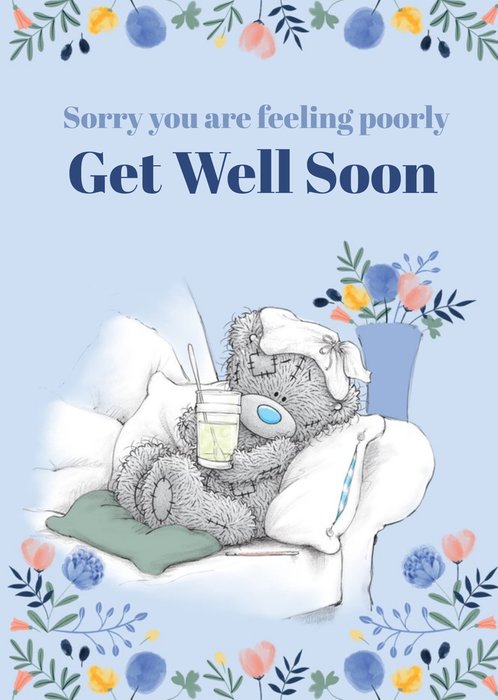 Me To You Bear Get Well Soon Card : : Stationery