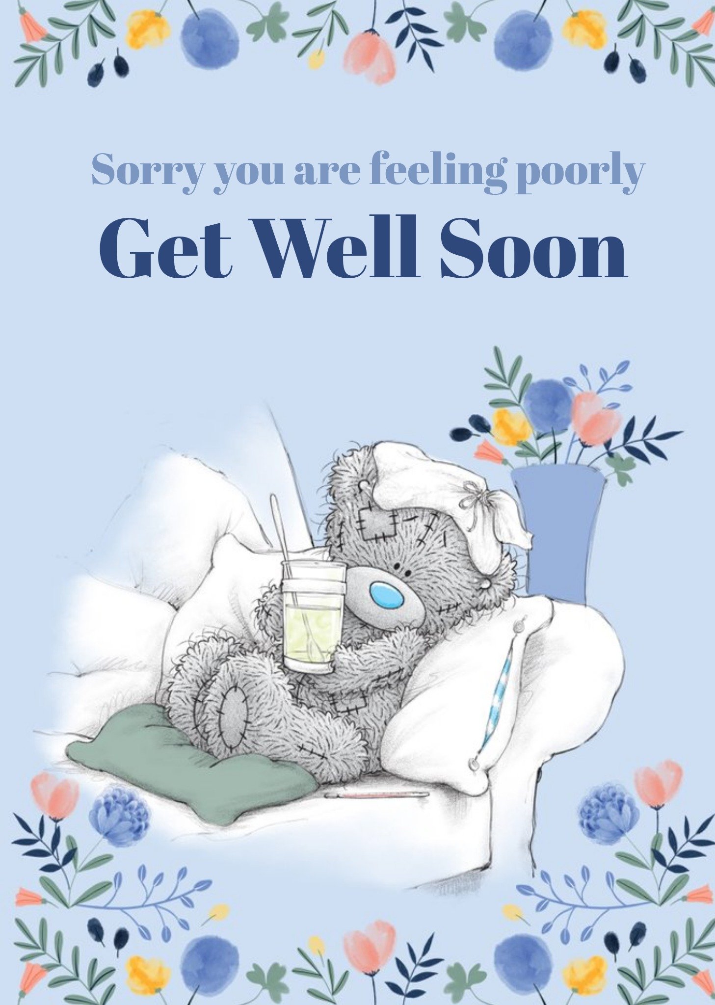 Me To You Tatty Teddy Get Well Card Ecard