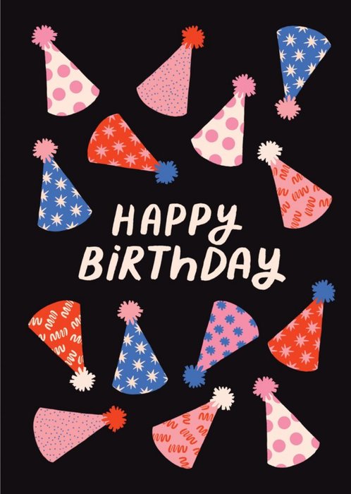 Happy Birthday Party Hat Card