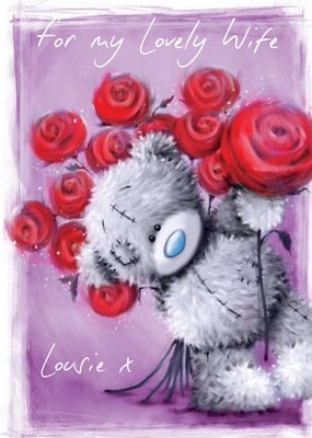 Me To You Tatty Teddy For My Lovely Wife Card