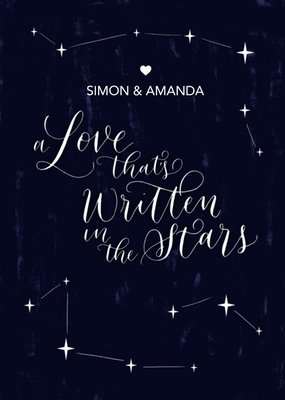 Love Written In The Stars Card