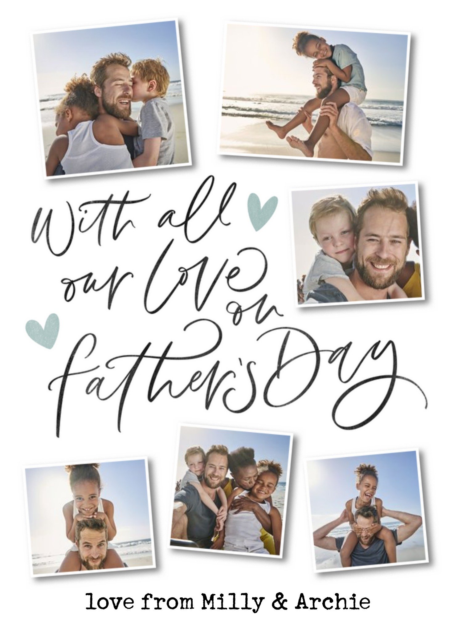 All Our Love Father's Day Photo Upload Card From The Kids Ecard