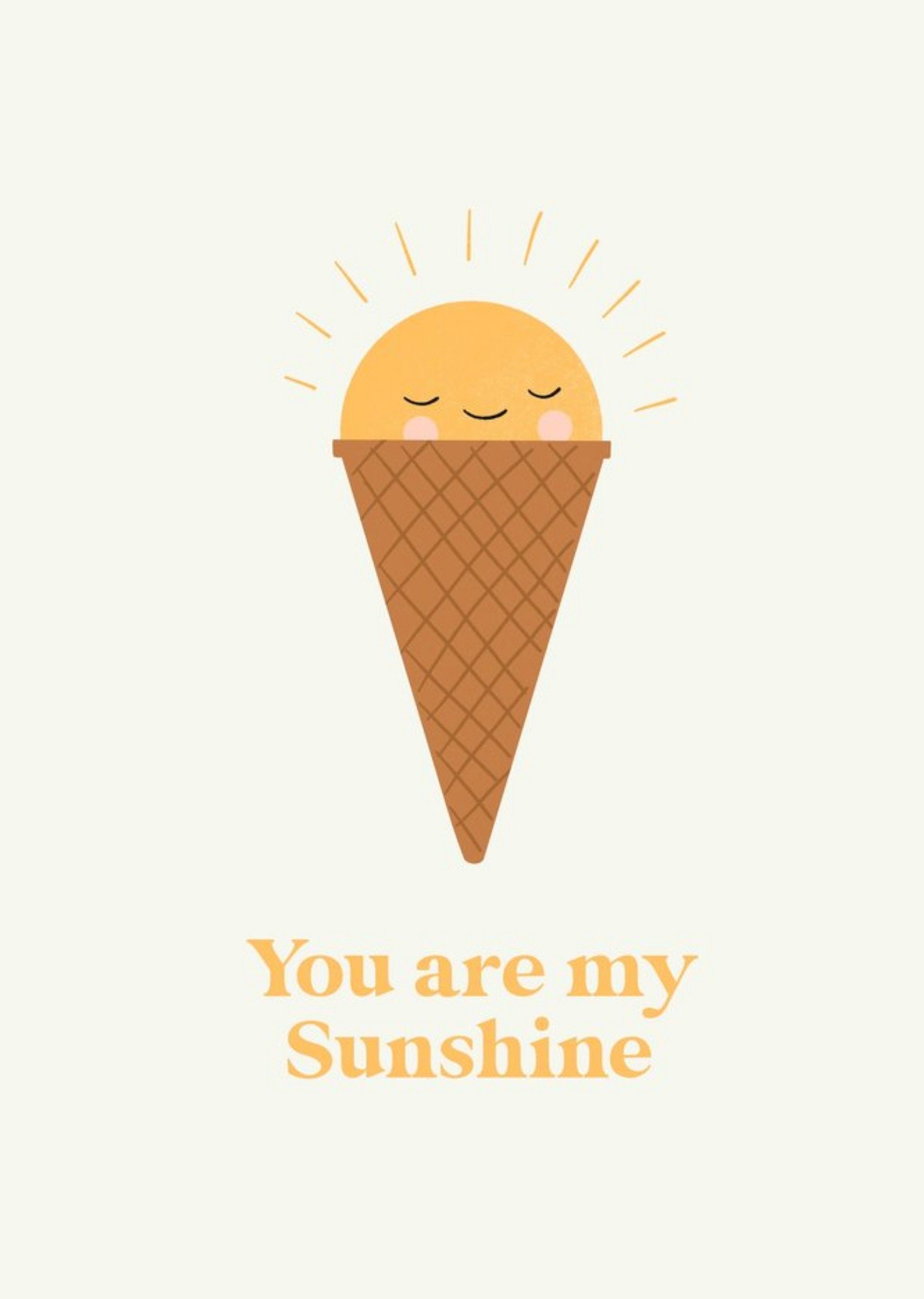 You Are My Sunshine Card