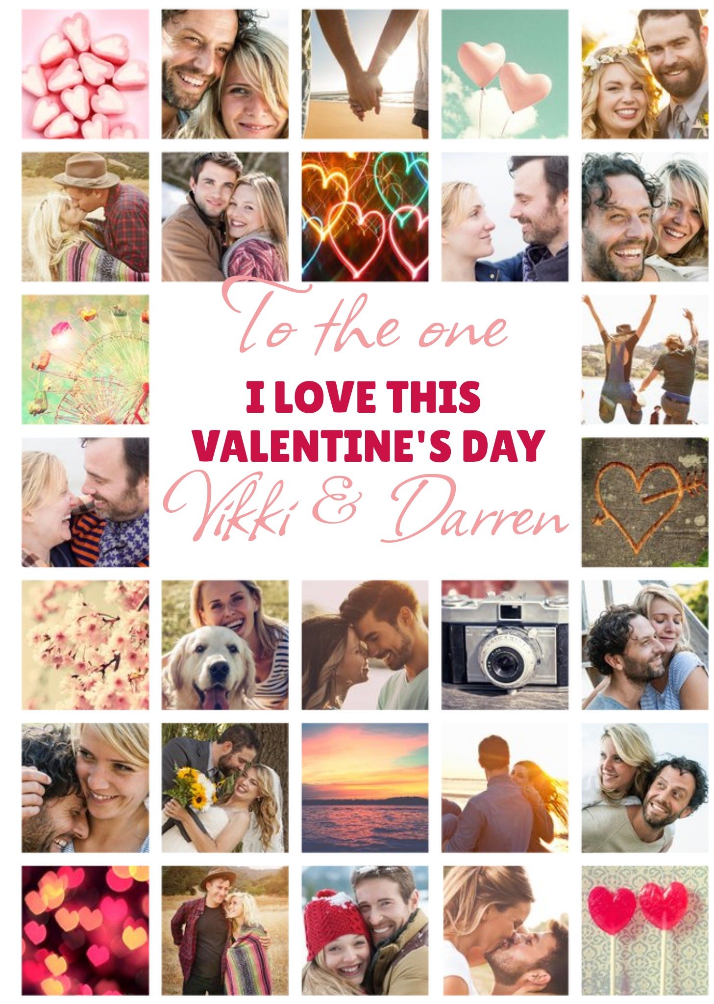 To The One I Love Valentine's Day Multi Photo Upload Card Ecard