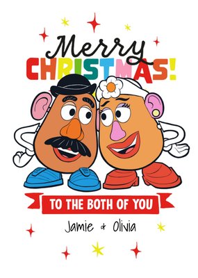 Toy Story Mr And Mrs Potato Head Merry Christmas Card