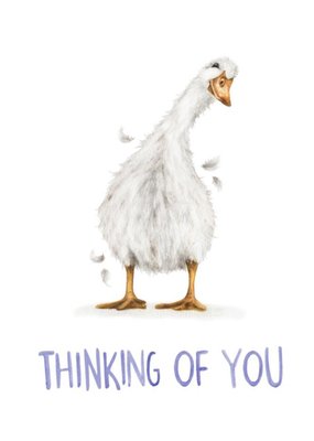 Illustration Duck Thinking Of You Card