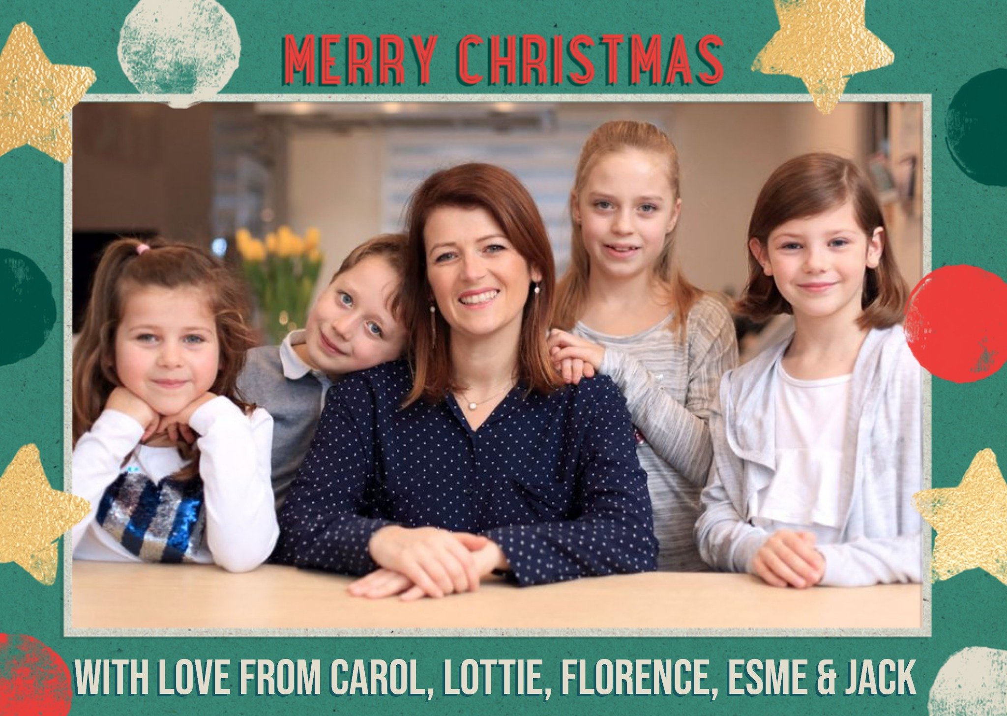 Moonpig From The Family Stars Photo Upload Christmas Card Ecard