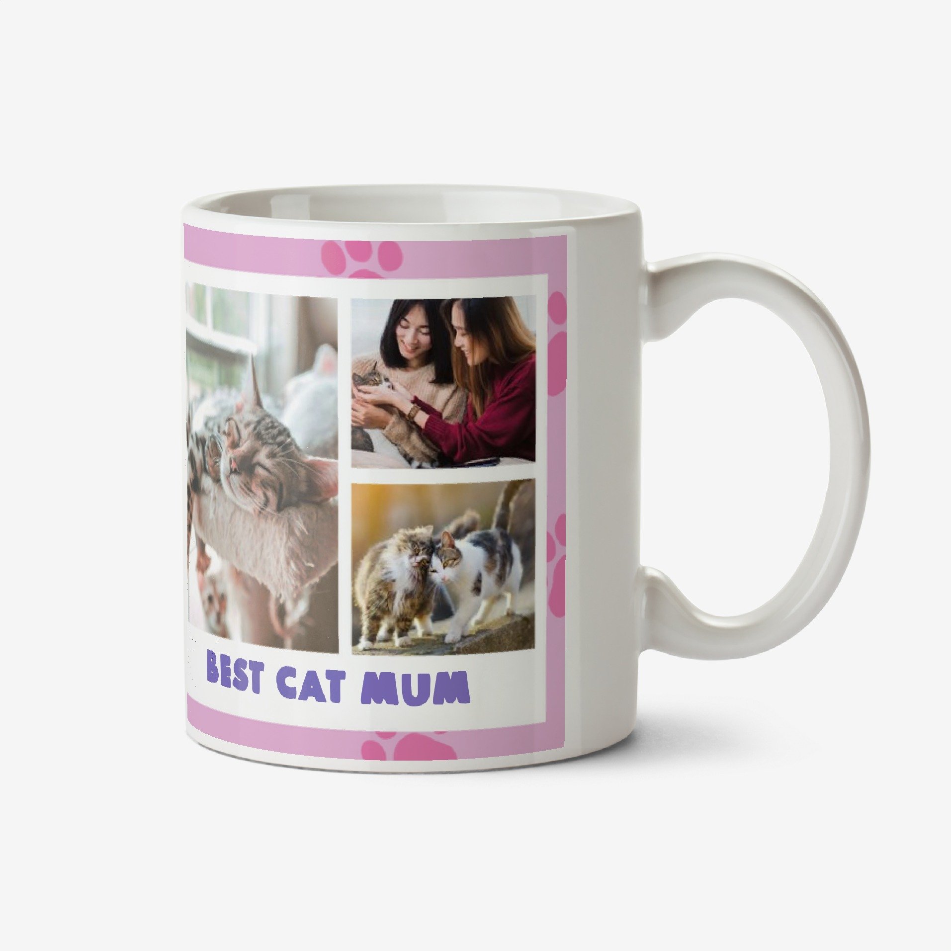 Beyond Words Love You Fur-Ever Cat Mum Photo Upload Mug Ceramic Mug