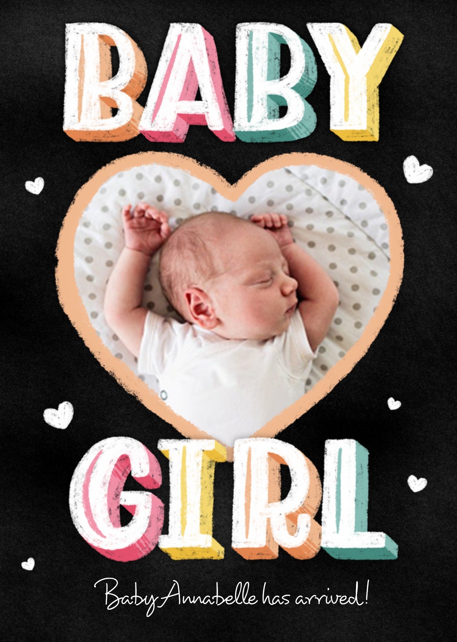 Baby Girl Has Arrived Birthday Card Ecard