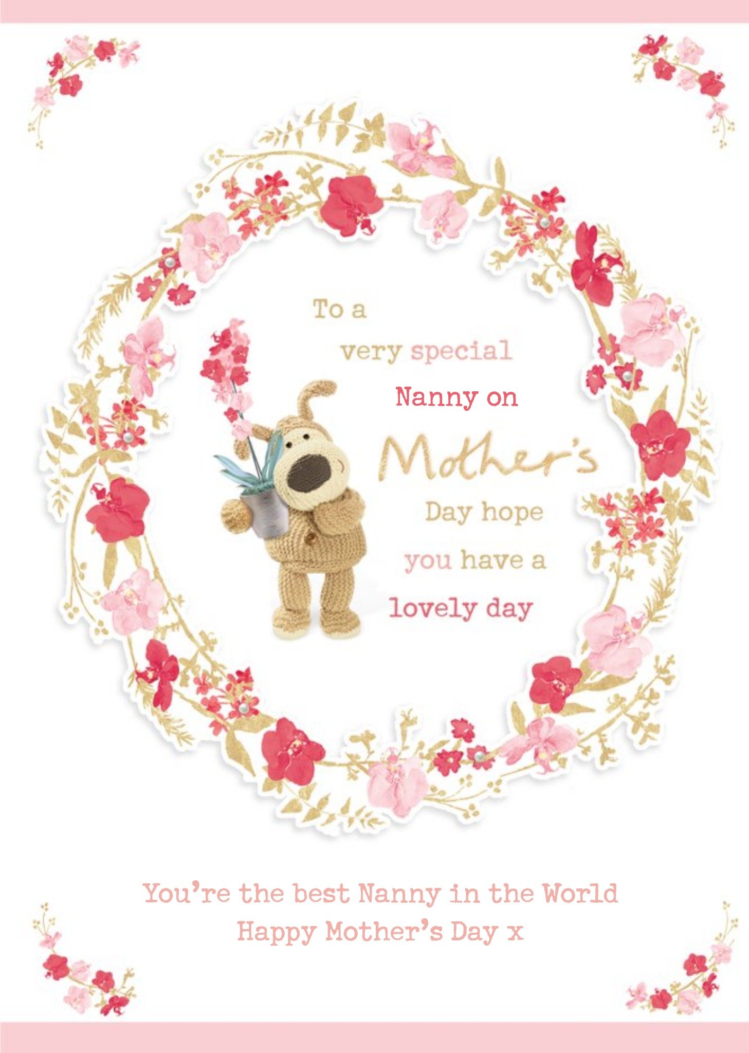 Cute Boofle Very Special Nanny Mother's Day Card, Large