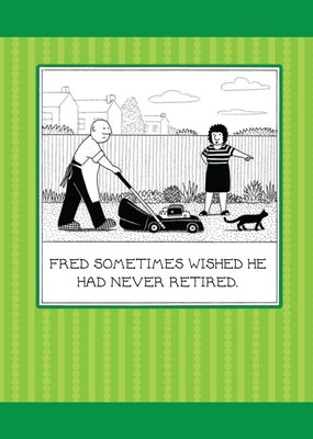 Funny Fred Retirement Card