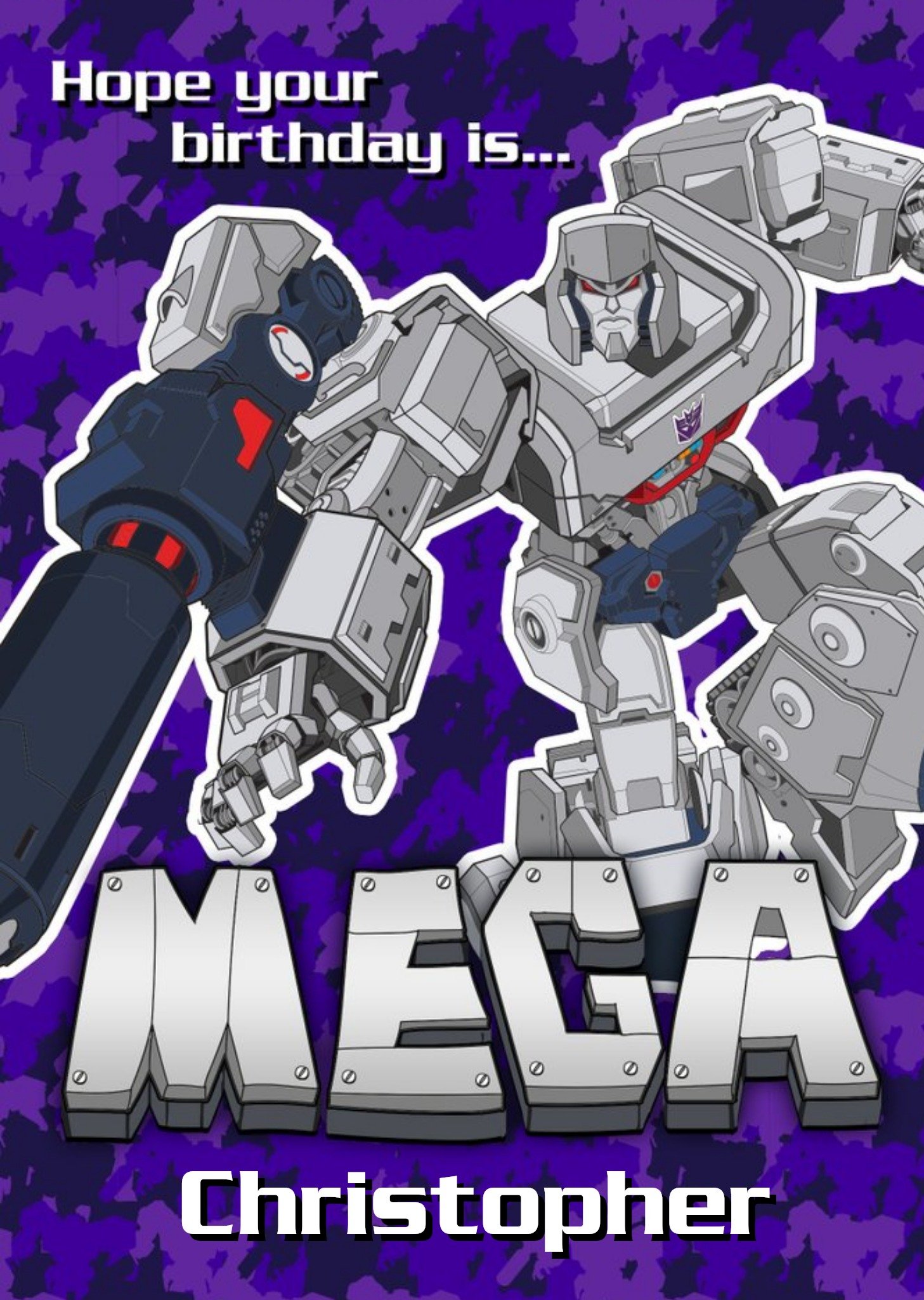 Transformers Hope Your Birthday Is Mega Card Ecard