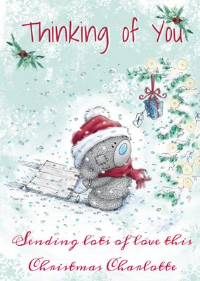 Me To You Tatty Teddy Thinking Of You Isolation Christmas Card