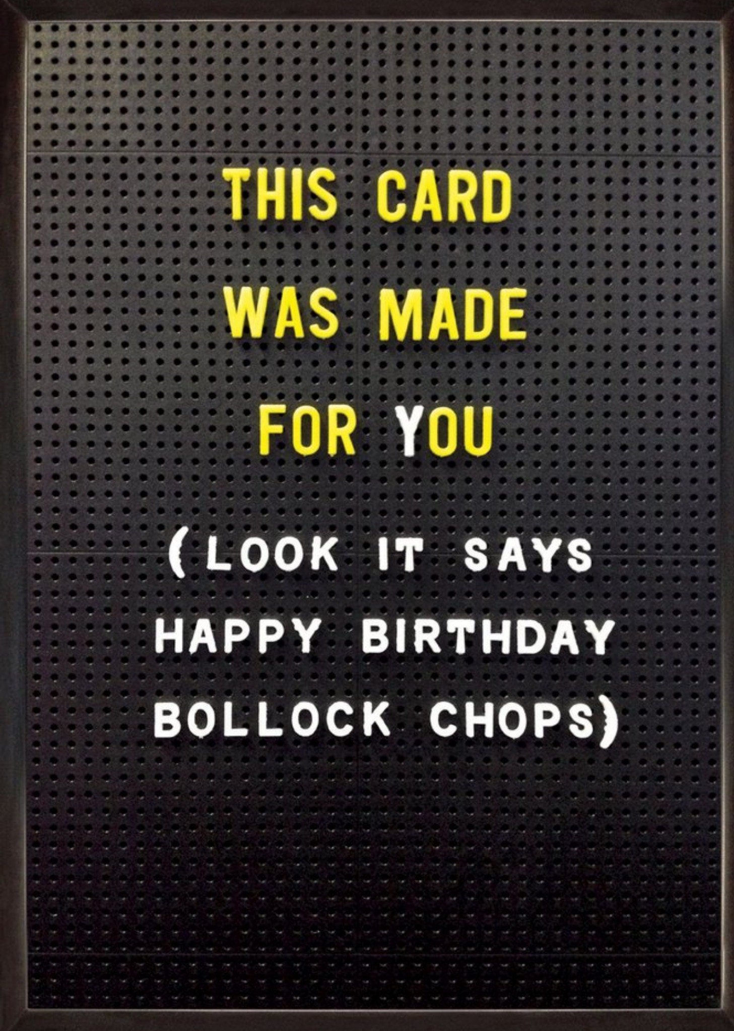 Brainbox Candy Rude Funny Rude Funny This Card Was Made For You Happy Birthday Bollock Chops Card Ecard