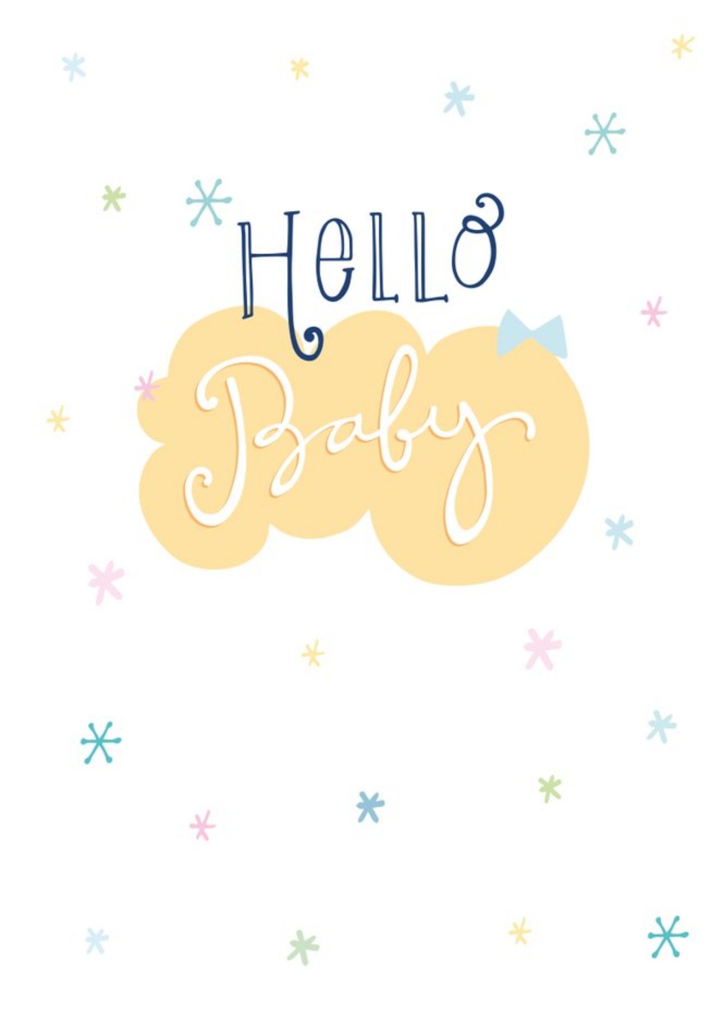 Hello Baby Cloud Card Ecard