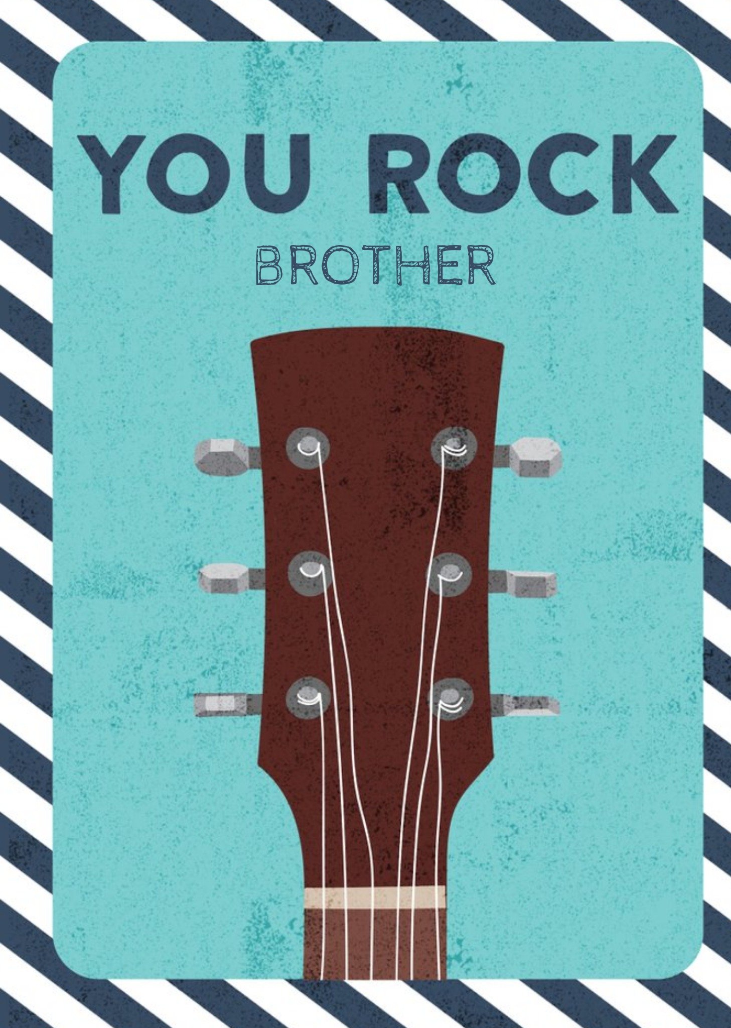 Moonpig Brother Birthday Card - You Rock Guitar, Large