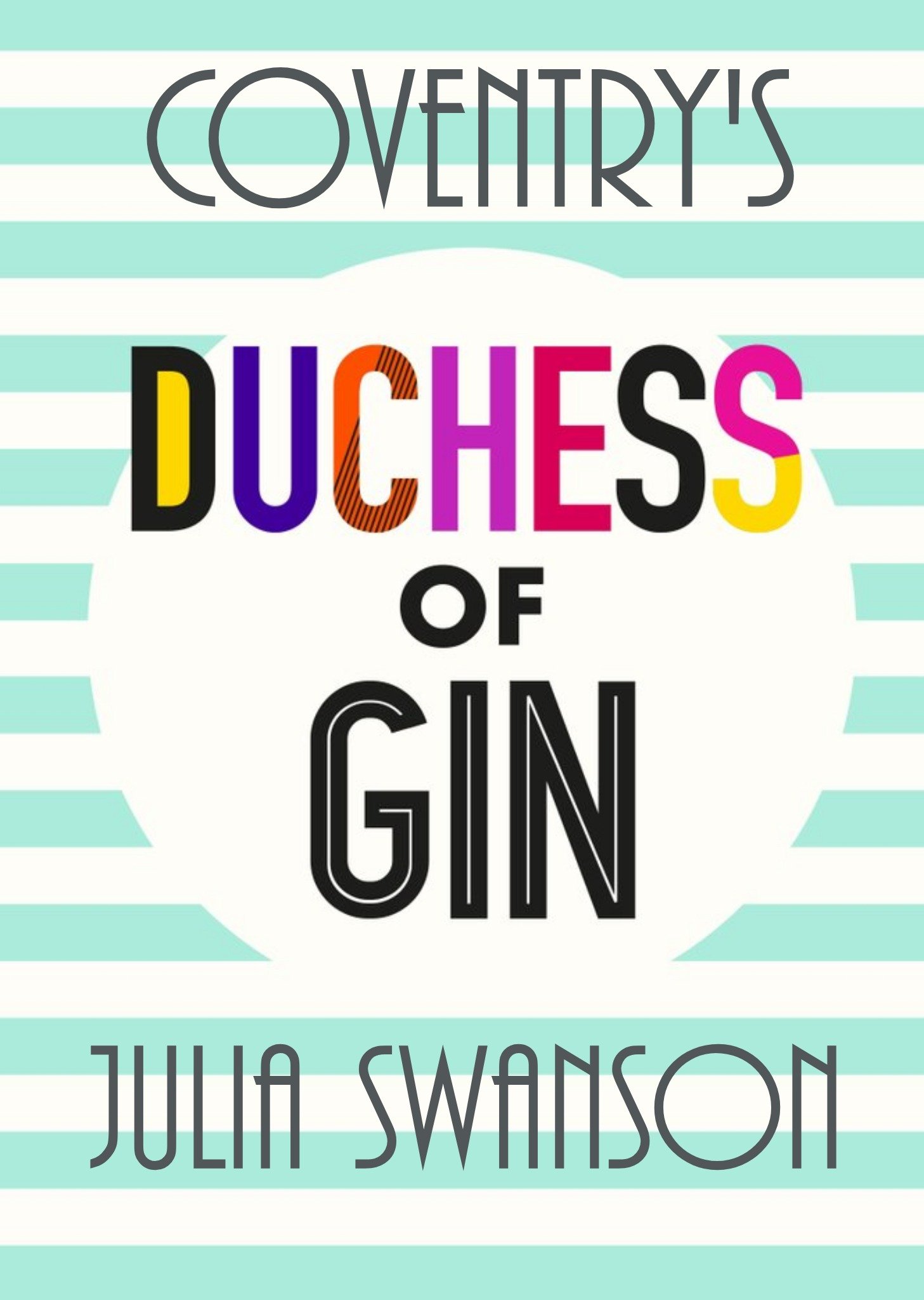 Moonpig Personalised Duchess Of Gin Card, Large