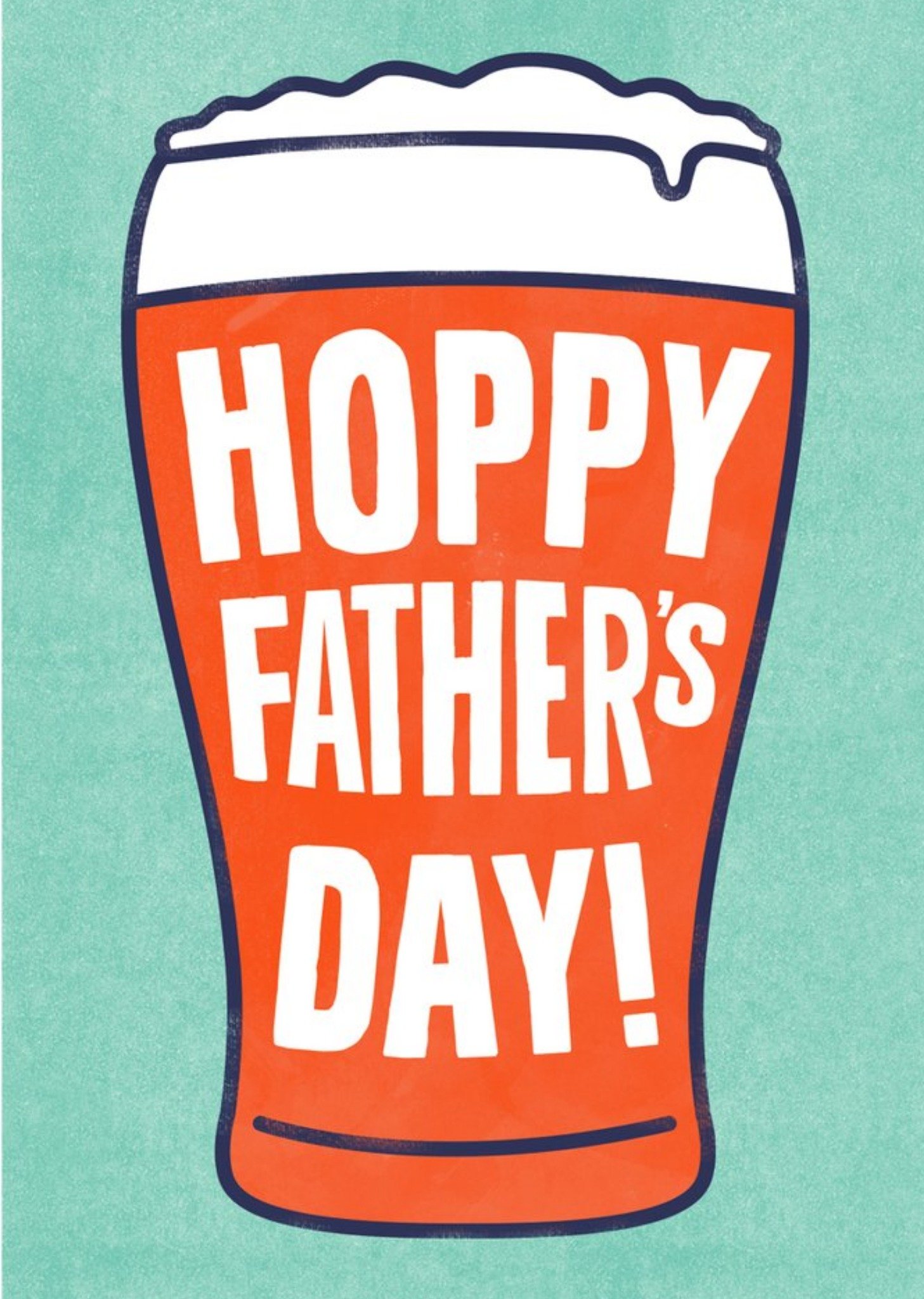 Moonpig Hoppy Fathers Day Pint Card, Large
