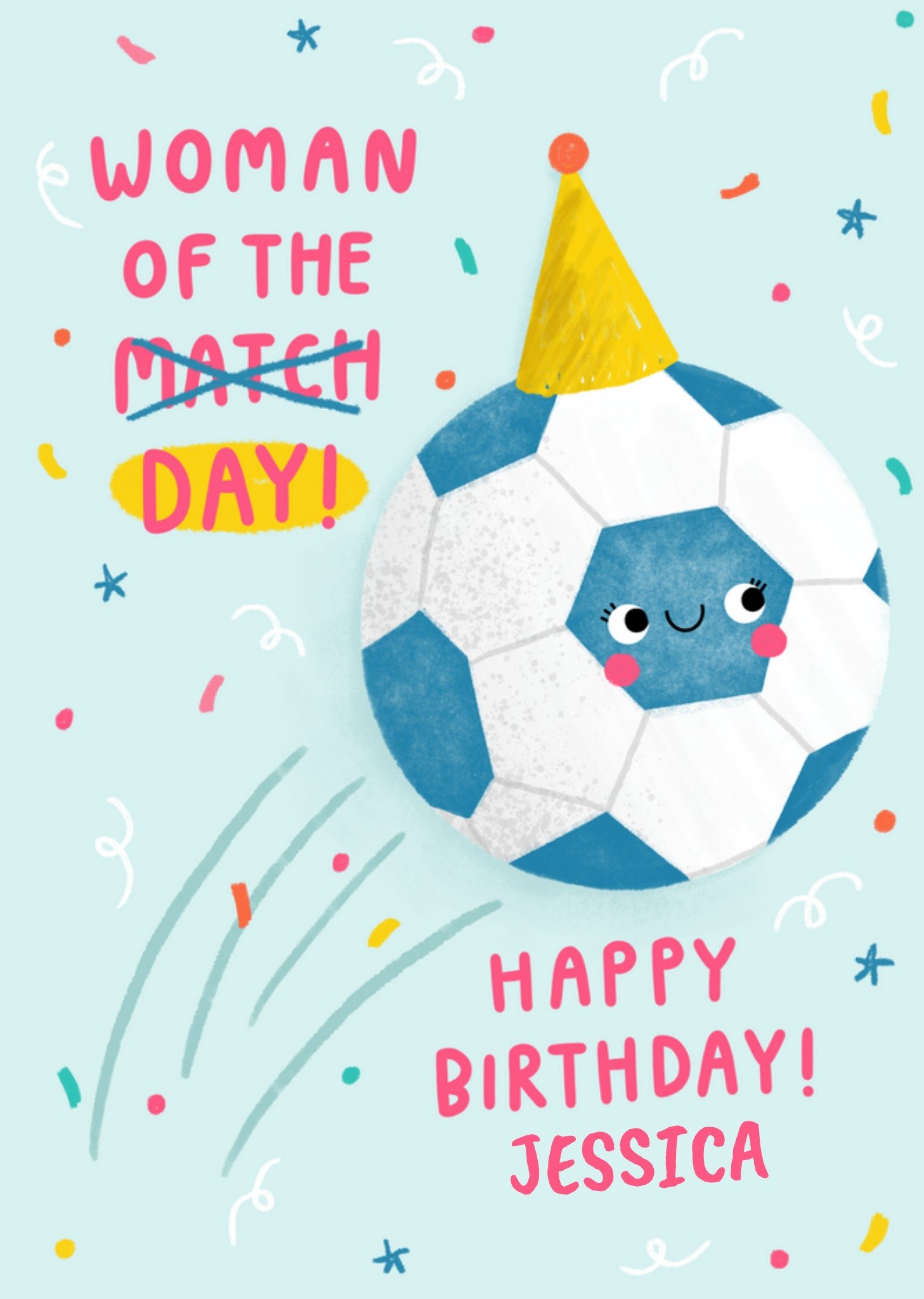 Woman (Match) Of The Day Birthday Card Ecard