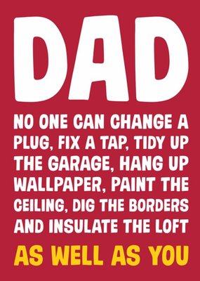 Dean Morris Dad Mr Fix It Father's Day Card