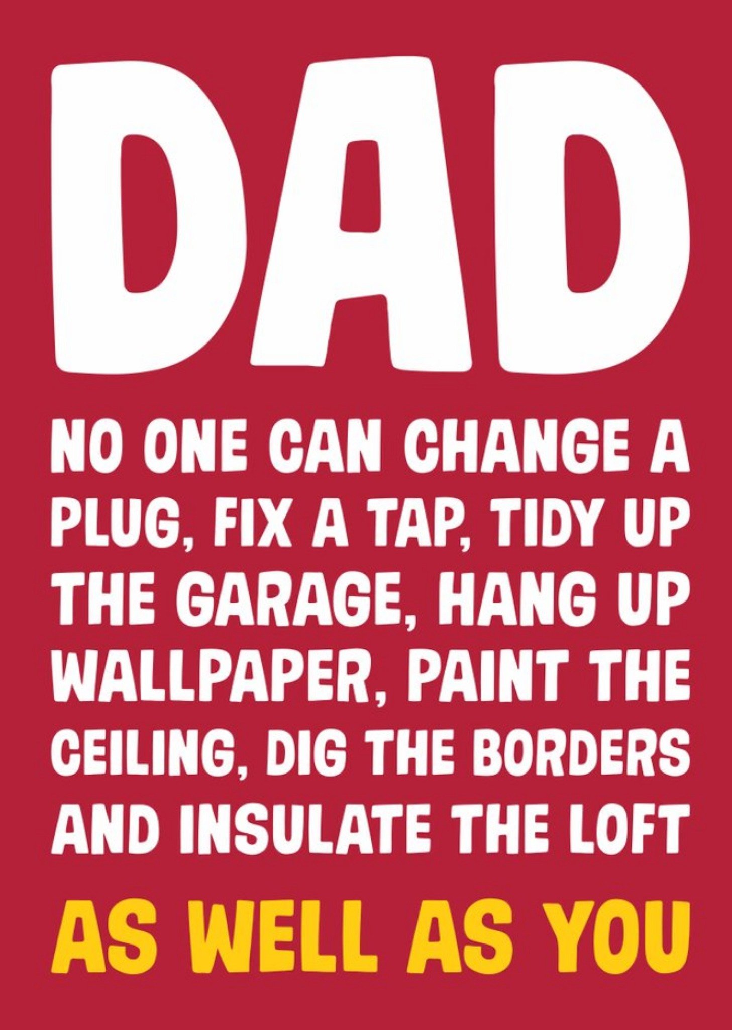 Dean Morris Dad Mr Fix It Father's Day Card Ecard