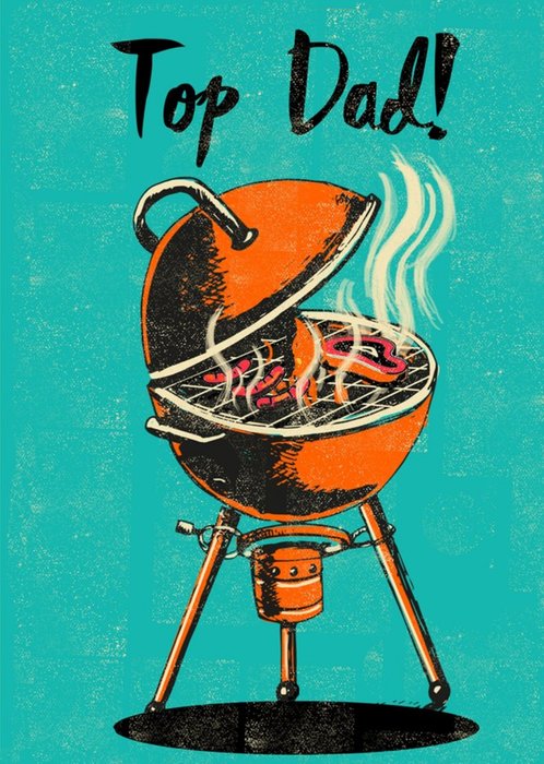 BBQ Top Dad Card