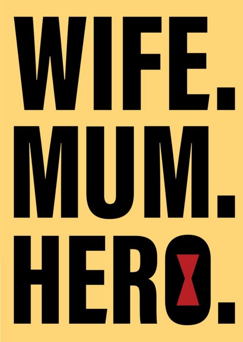 Marvel Comics Wife Mum Hero Card