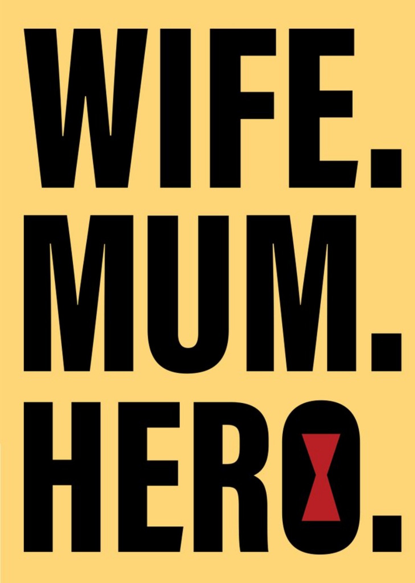 Marvel Comics Wife Mum Hero Card, Large