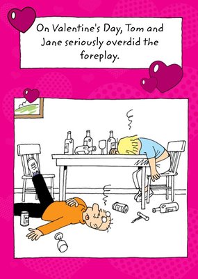 We Seriously Overdid The Foreplay Personalised Name Valentines Day Card