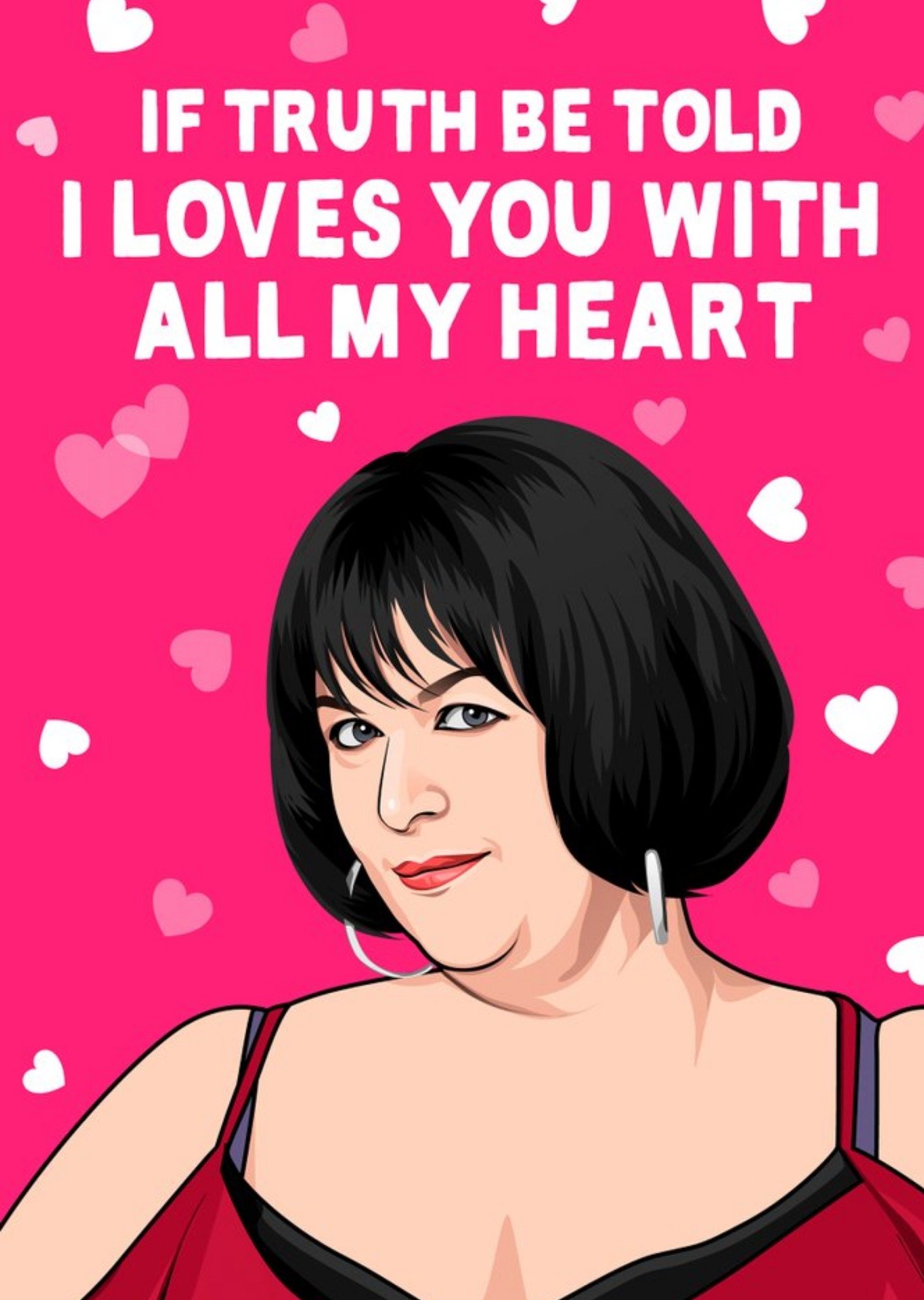 All Things Banter I Loves You With All My Heart Funny Tv Celebrity Card