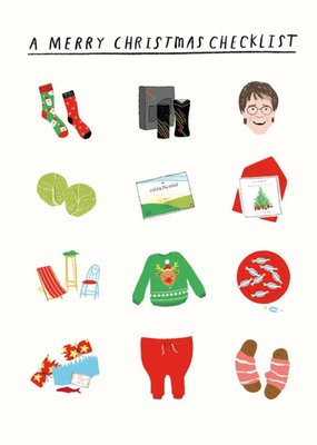 Pigment 20th Century Icons A Merry Christmas Checklist Card