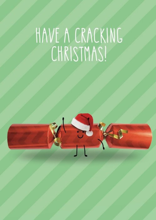 Cracking Cracker Pun Christmas Card